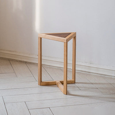 Moderne Einfachheit Runder Dreieckiger Quadratischer Holz-Beistelltisch für das Wohnzimmer 