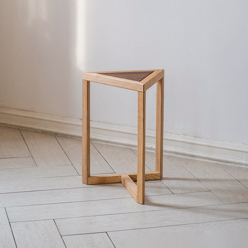 Moderne Einfachheit Runder Dreieckiger Quadratischer Holz-Beistelltisch für das Wohnzimmer 