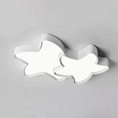 Luz de techo LED de montaje empotrado con pantalla de estrella de hierro acrílico de simplicidad moderna para sala de estar 