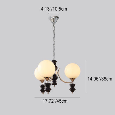 Zeitgenössische Einfachheit Magische Bohne Eisen Silber Finish Rahmen 3/5-Licht Kronleuchter Für Wohnzimmer 