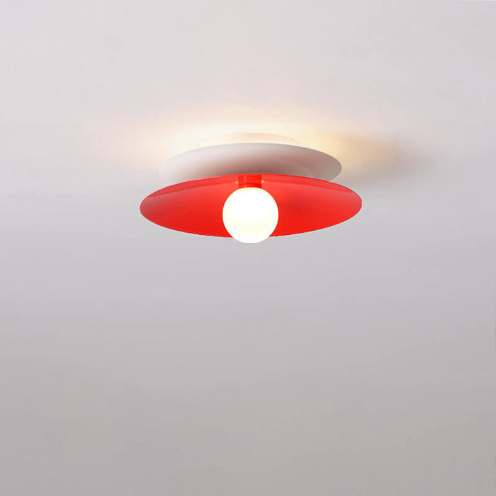 Moderne einfache Eisenscheibe Acryl-Lampenschirm LED-Deckenleuchte 