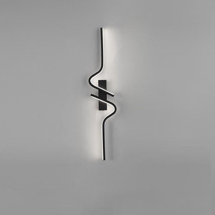 Zeitgenössische kreative Streifen Aluminium Silikongel LED Wandleuchte Lampe für Wohnzimmer 