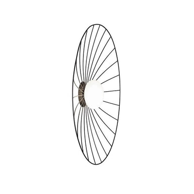 Modern Minimalist Straw Hat Iron 1-Light Wall Sconce Lamp
