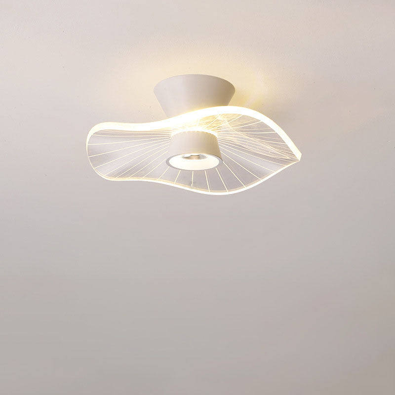 Moderne minimalistische runde Rose Blume Eisen Acryl LED Unterputz Deckenleuchte für Wohnzimmer 