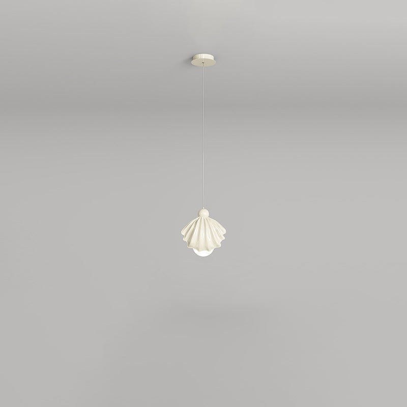 Zeitgenössische kreative Shell Eisen Harz Acryl LED Pendelleuchte für Wohnzimmer 