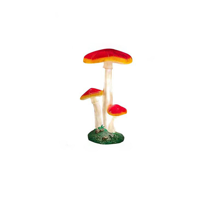 Moderne Art Deco Solar Wasserdichte Pilz Harz Glasfaser LED Landschaft Beleuchtung Außen Licht Für Garten 