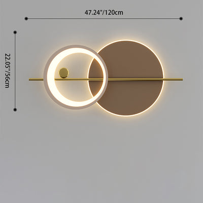 Moderne minimalistische runde Eisen Acryl LED Wandleuchte Lampe für Schlafzimmer 
