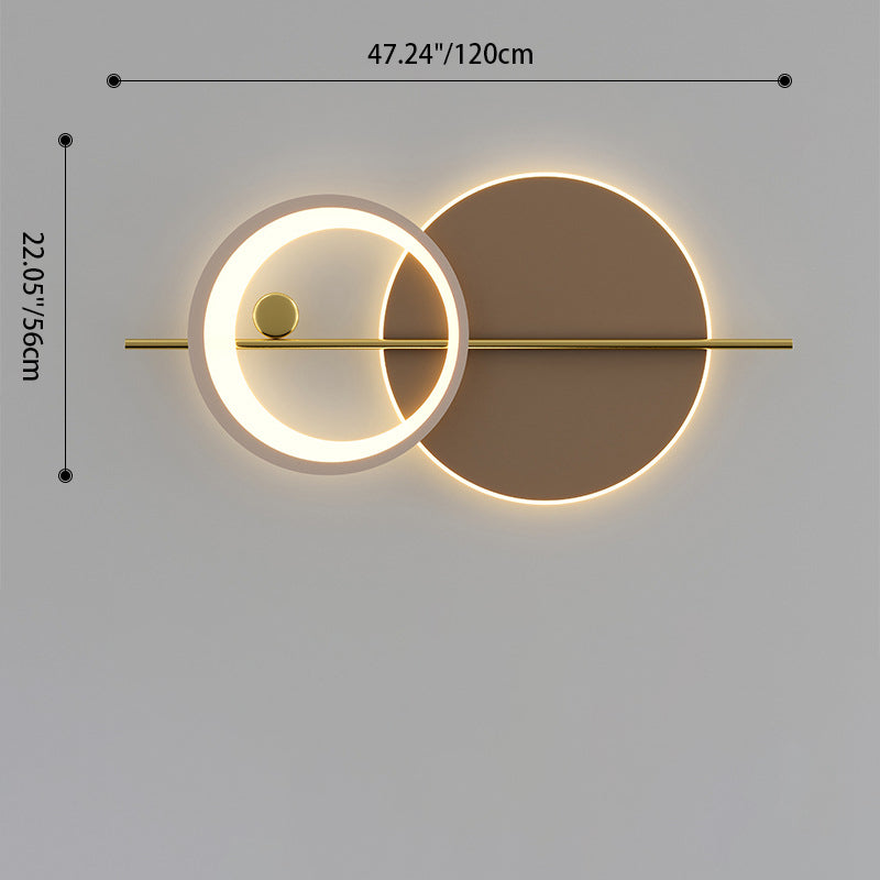 Moderne minimalistische runde Eisen Acryl LED Wandleuchte Lampe für Schlafzimmer 