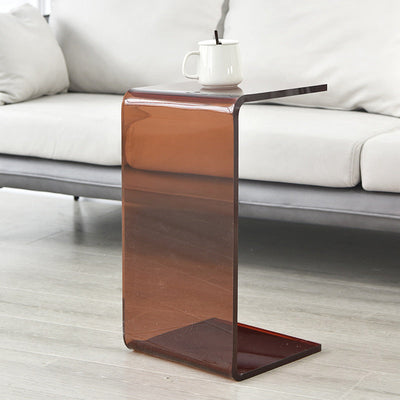 Table d'appoint moderne minimaliste en acrylique plastique pour salon 