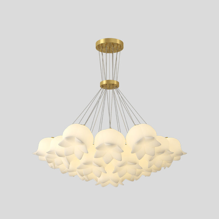 Traditionelle französische Maiglöckchen-Blumenleuchter aus Kupfer und Kunststoff, 13.07.19 Lichter, für Esszimmer 