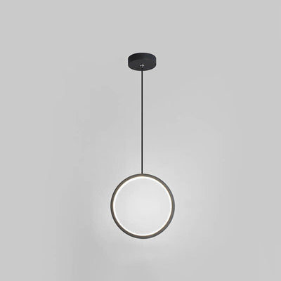 Moderne minimalistische runde Eisen-Acryl-LED-Kronleuchter für das Schlafzimmer 
