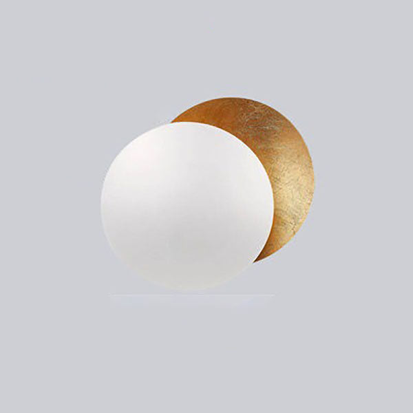 Modern Simplicity Alloy Round LED Wall Sconce Lamp For Bedroom