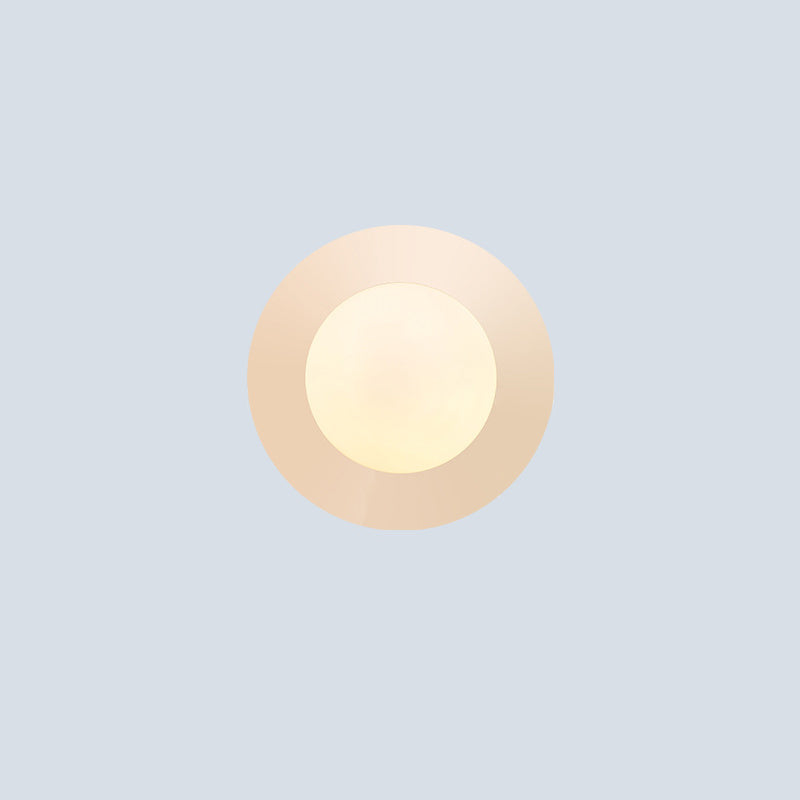 Moderne minimalistische runde Kugel Eisen Glas 1-Licht Wandleuchte Lampe für Wohnzimmer 