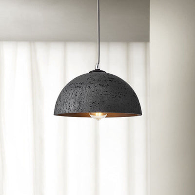 Minimalistische Harz Rundkuppel Handgefertigte 1-Licht Pendelleuchte 