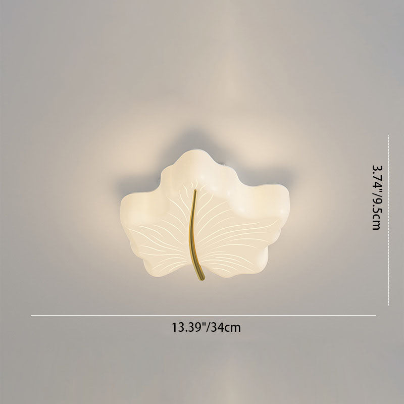 Moderne minimalistische Ahornblatt Eisen Acryl LED Unterputz Deckenleuchte für Schlafzimmer 