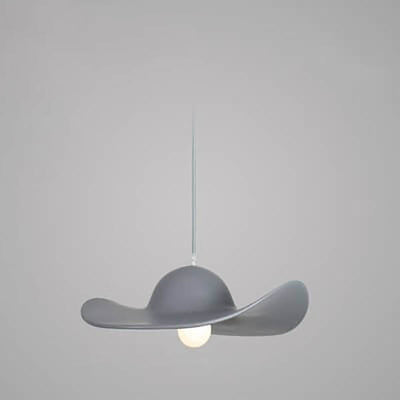 Nordic Minimalist Hat Design PU 1-Light Pendant Light