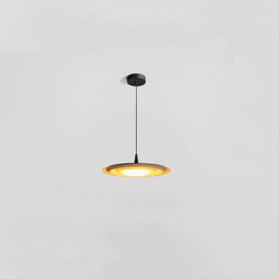 Moderne minimalistische runde Wasser-Kräuselung Acryl Eisen LED Pendelleuchte für Schlafzimmer 