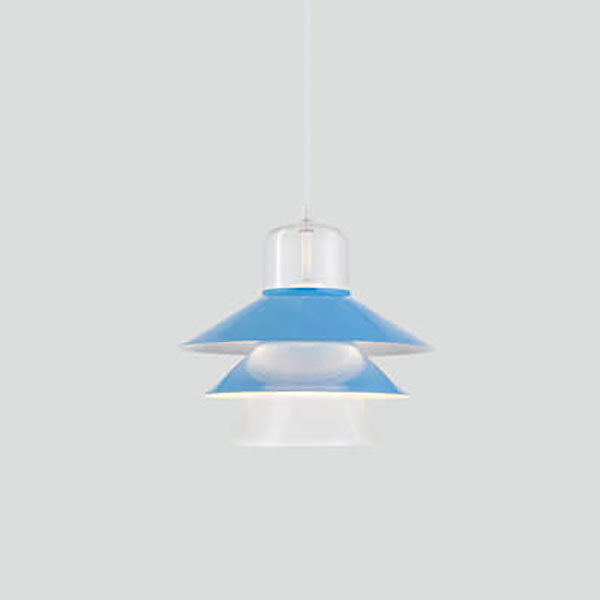 Nordic Minimalist Multi-Layer Cone Glass Hardware 1-Light Pendant Light