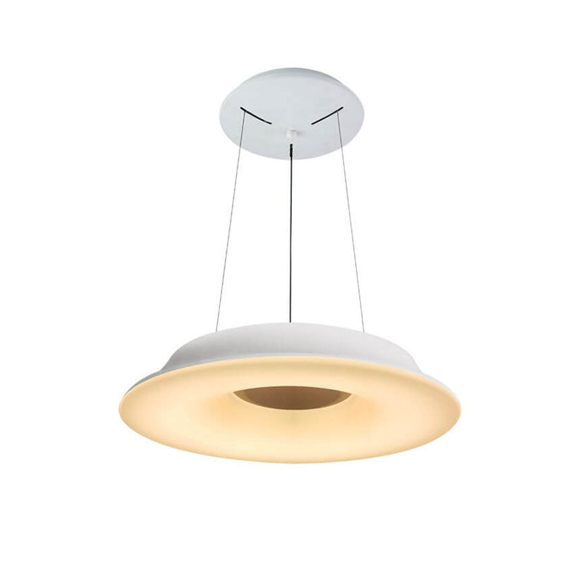 Modern Simple Round Hat Design Hardware LED Ceiling Chandelier