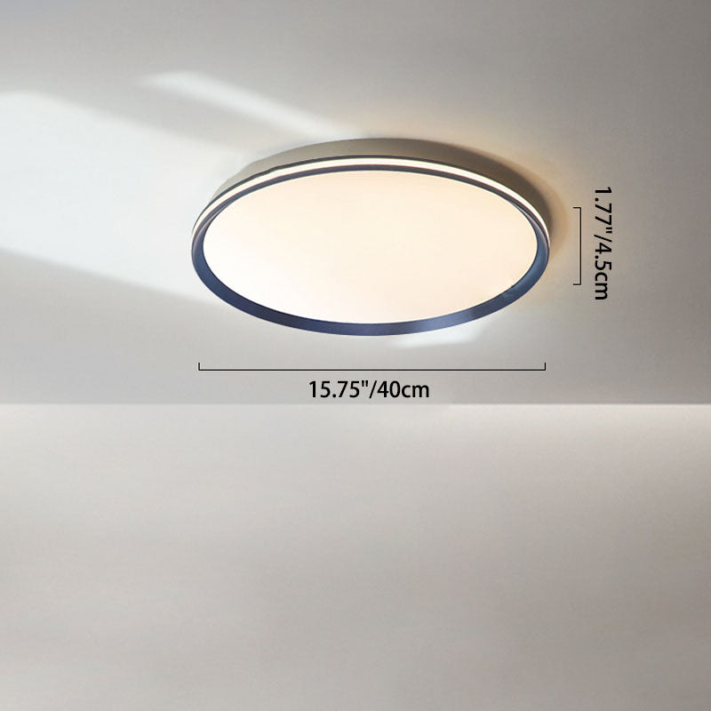 Luz de techo empotrada LED redonda acrílica moderna minimalista para dormitorio 