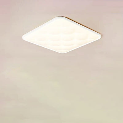 Luz de techo empotrada LED cuadrada minimalista moderna de hierro con celosía de PVC para dormitorio 