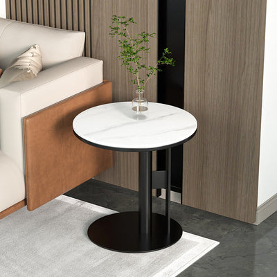 Table d'appoint contemporaine nordique en forme de cercle géométrique pour salon 