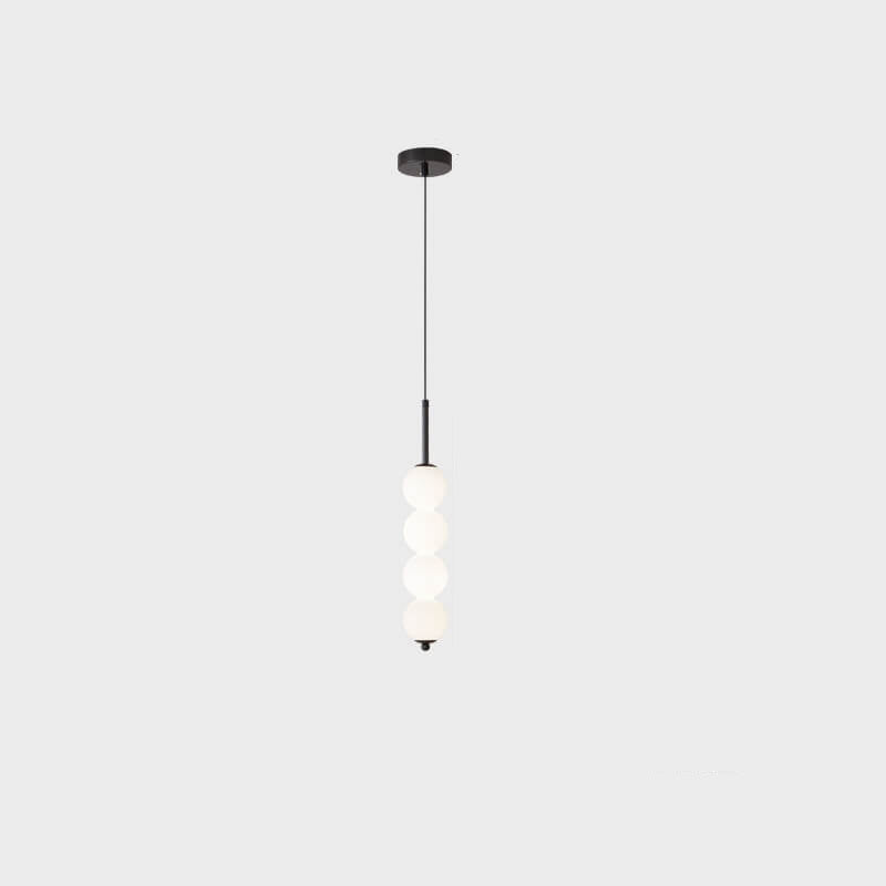 Nordic Creative Brass Spherical Glass Long Strip LED Pendelleuchte 