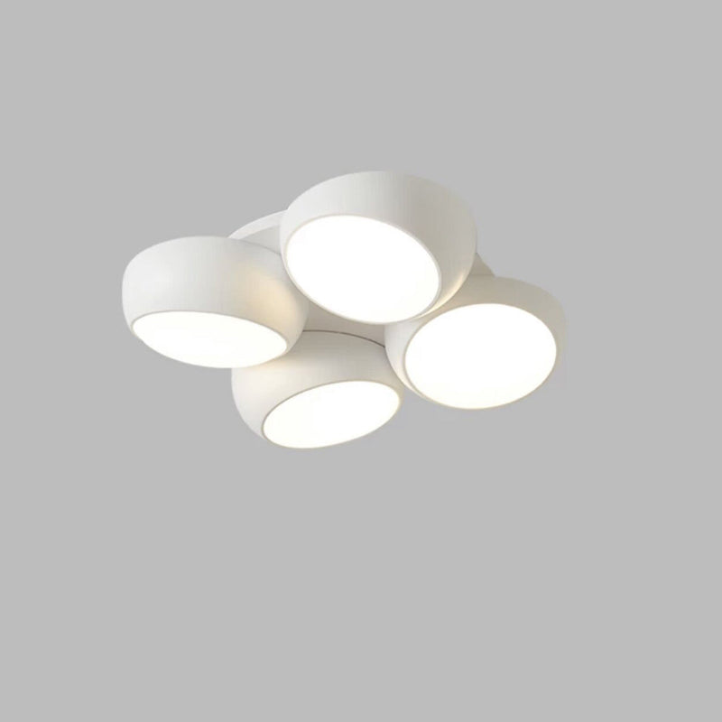 Luz de techo LED empotrada redonda de combinación minimalista moderna de hierro y plástico para sala de estar 