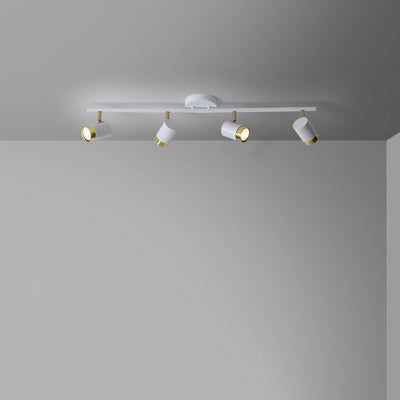 Moderne kreative Acryl-Track-Spotlight LED-Deckenleuchte mit halb bündigem Einbau 