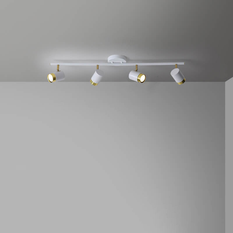 Modern Creative Acrylic Track Spotlight LED Semi-Flush Mount Ceiling Light