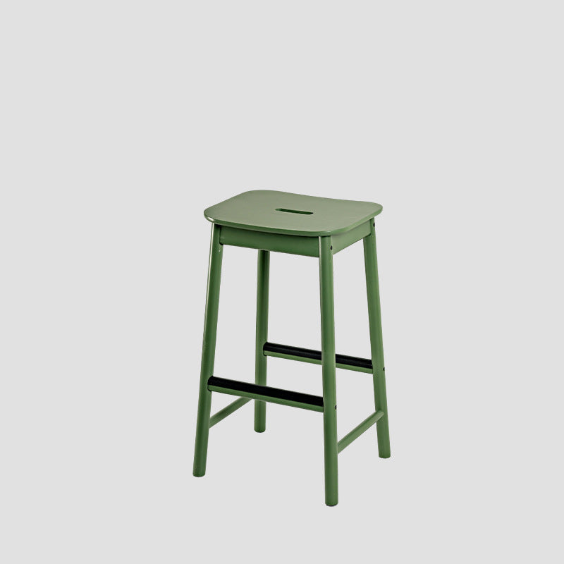 Repose-pieds rectangulaire en bouleau minimaliste moderne pour tabouret de bar pour salle à manger 
