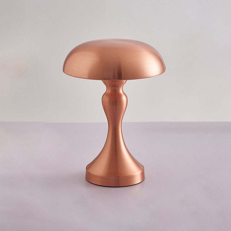 Moderne Art Deco Pilz Acryl Eisen LED Tischlampe für Schlafzimmer 