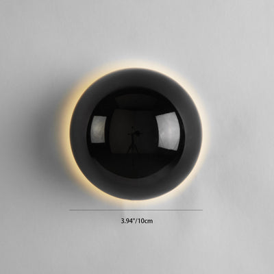 Aplique de pared LED de metal en semicírculo de meteorito de simplicidad moderna para dormitorio 