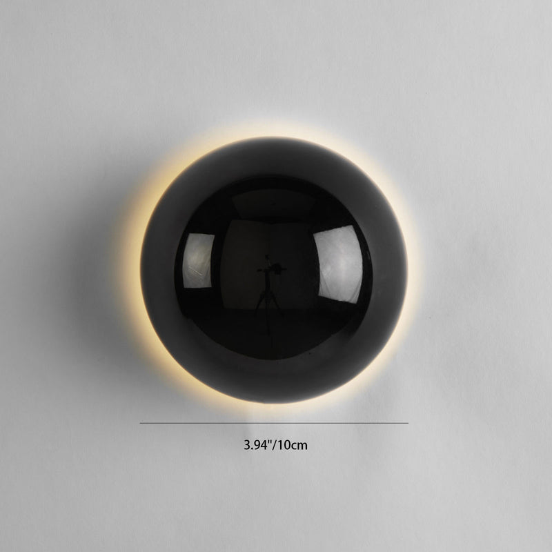 Aplique de pared LED de metal en semicírculo de meteorito de simplicidad moderna para dormitorio 