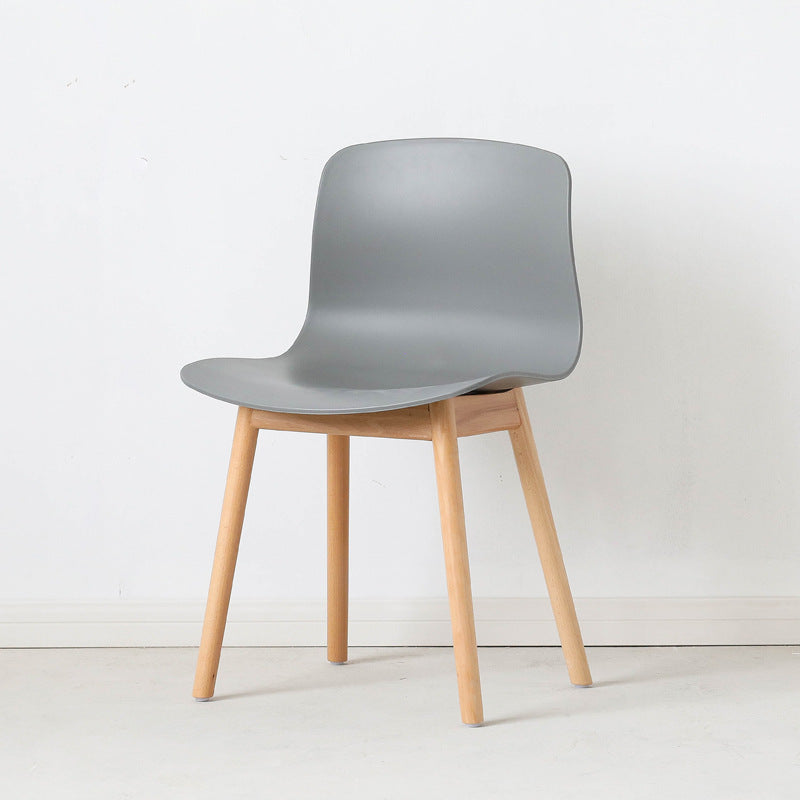 Contemporary Nordic Curved Square PVC Iron Dining Chair Backrest For Dining Room