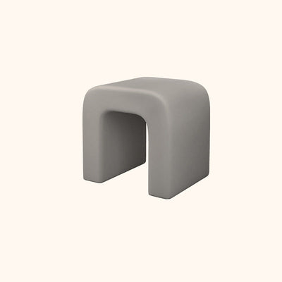 Tabouret de coiffeuse moderne minimaliste carré avec cadre en bois et cuir PU pour chambre 