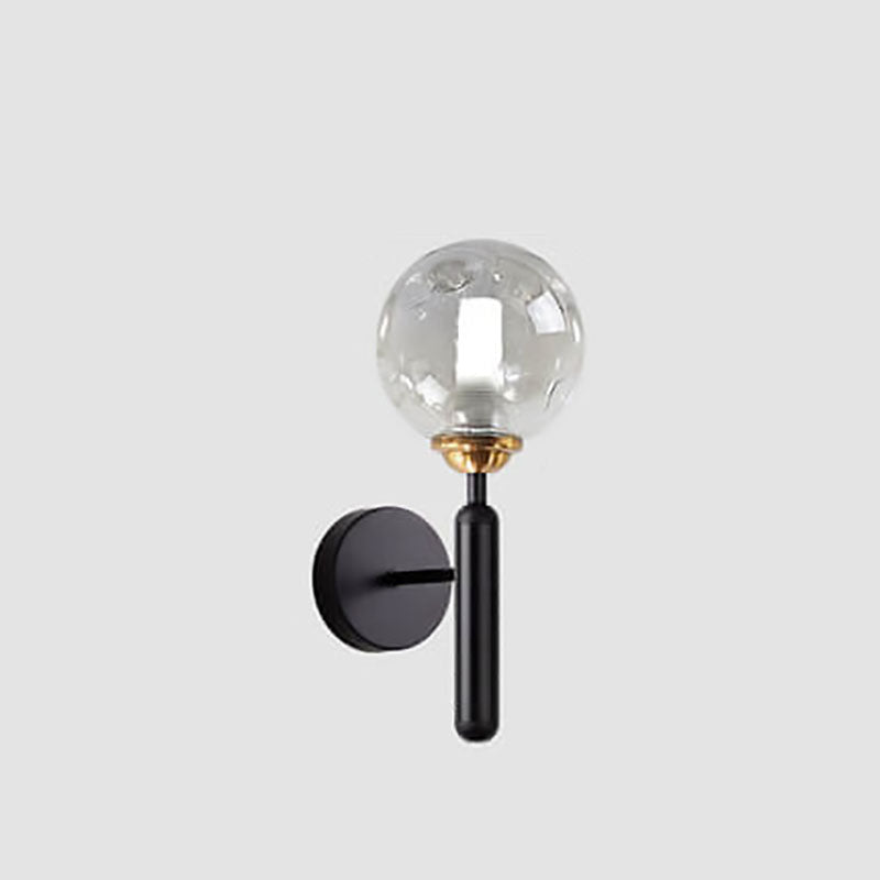 Lámpara Aplique de Pared Moderno Simple de Lujo Ligero con Esfera de Vidrio de 1 Luz 