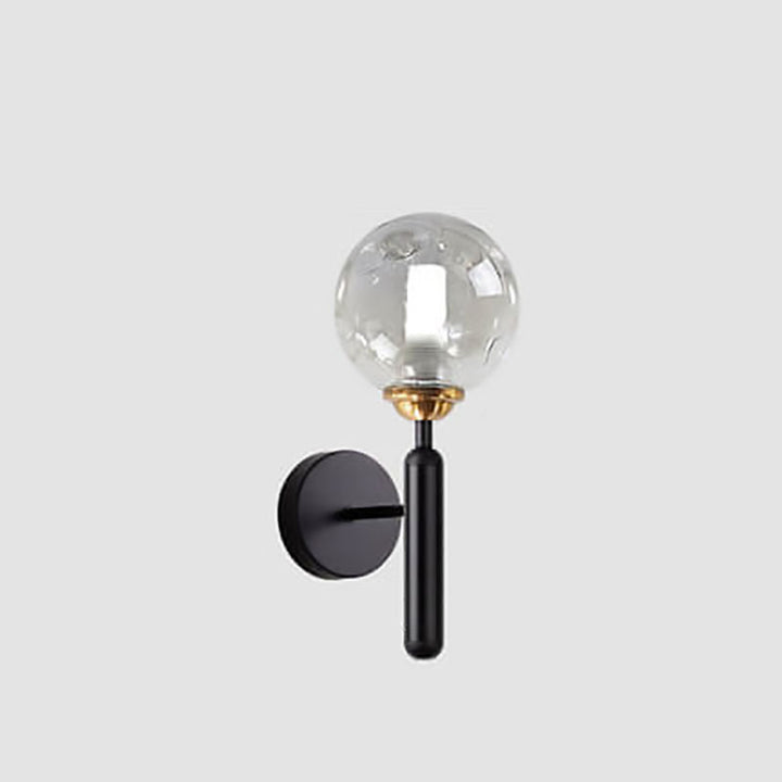 Lámpara Aplique de Pared Moderno Simple de Lujo Ligero con Esfera de Vidrio de 1 Luz 