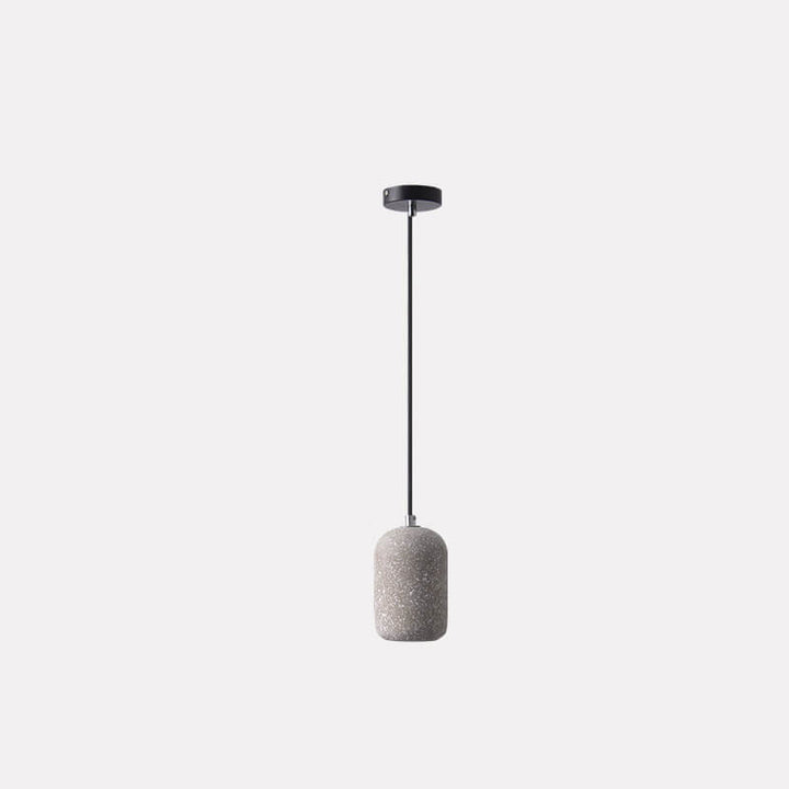 Luz colgante LED de cemento cilíndrico minimalista industrial escandinavo 