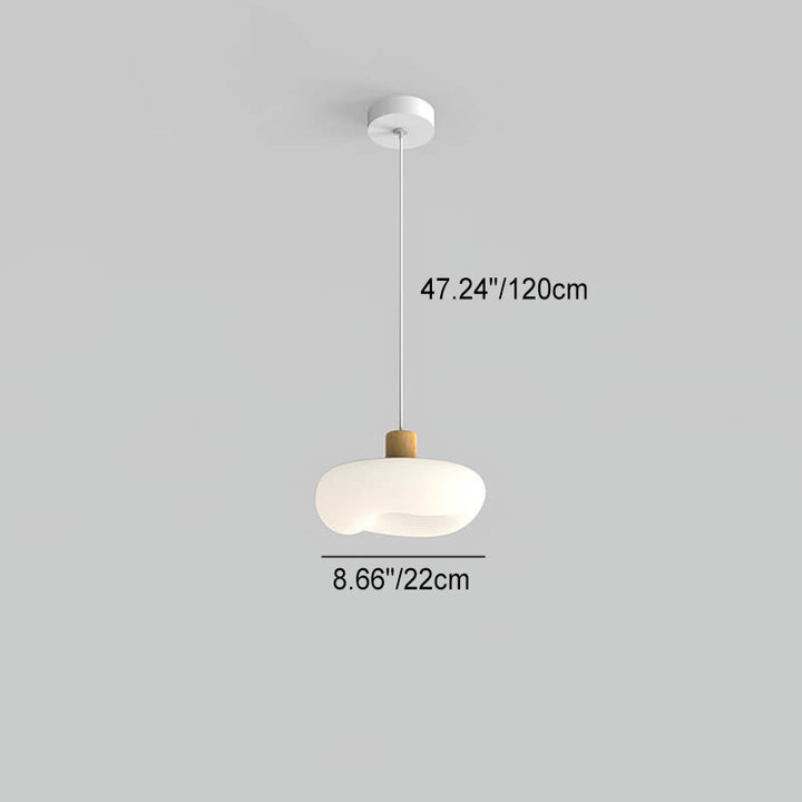 Moderne minimalistische Wolken-Eisen-PE-LED-Insel-Licht-Kronleuchter 