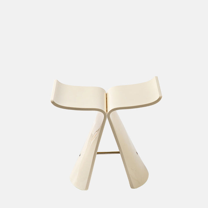 Tabouret de coiffeuse sans dossier en forme de papillon scandinave contemporain pour salon 