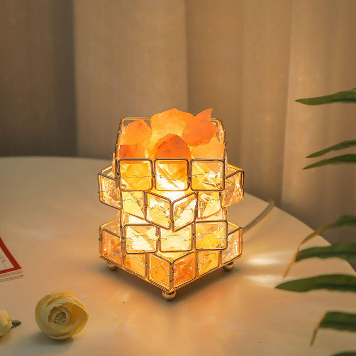 Lampe de table contemporaine Creative Hardware Cube 1 lumière pour chambre 