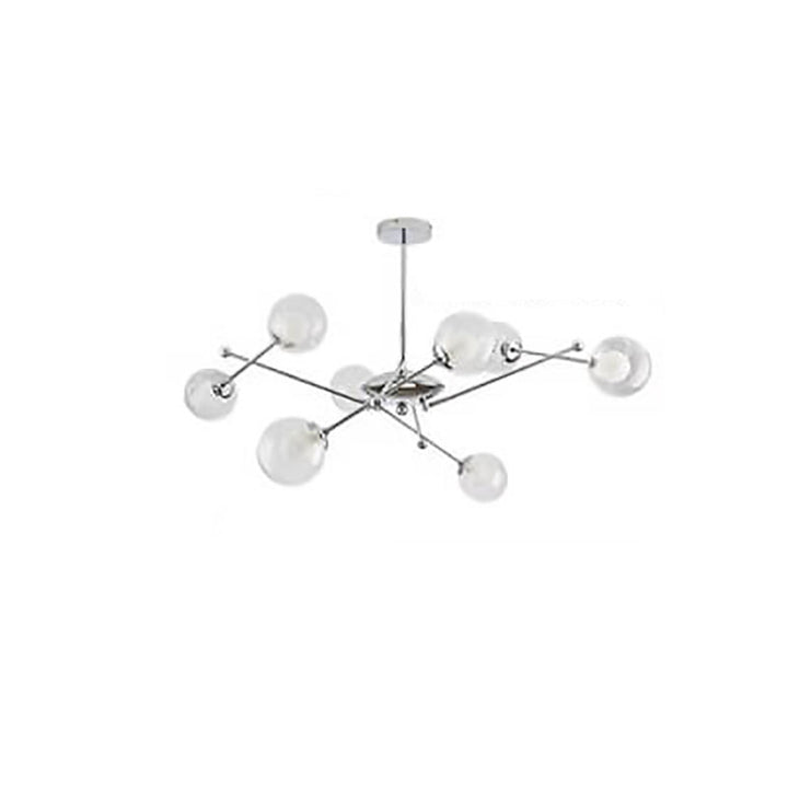 Lustre moderne créatif avec constellation de la Balance en fer 4/6/8/10 lumières 
