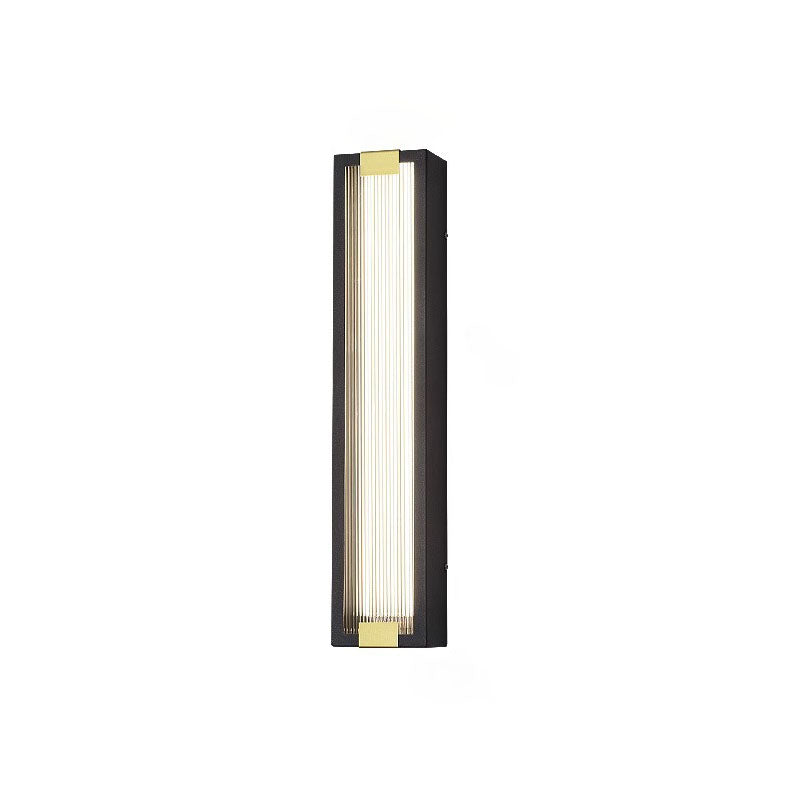 Applique murale LED étanche en acier inoxydable, rectangulaire de luxe moderne, lampe pour Patio extérieur 