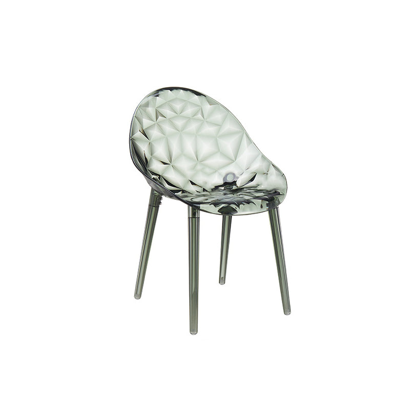 Respaldo de silla de comedor contemporánea nórdica de forma redonda de diamante de PC para comedor 