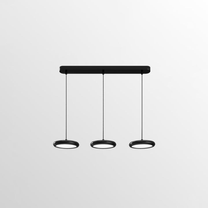Moderne minimalistische Edelstahl-Aluminium-Disc-Shade LED-Insel-Licht-Kronleuchter für Wohnzimmer 