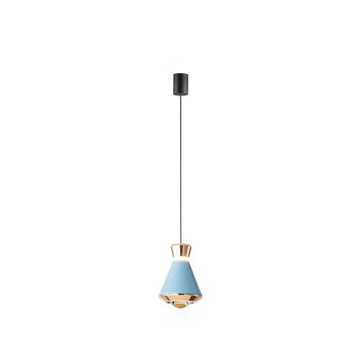 Zeitgenössische nordische konische Aluminium-Acryl-LED-Pendelleuchte für Wohnzimmer 