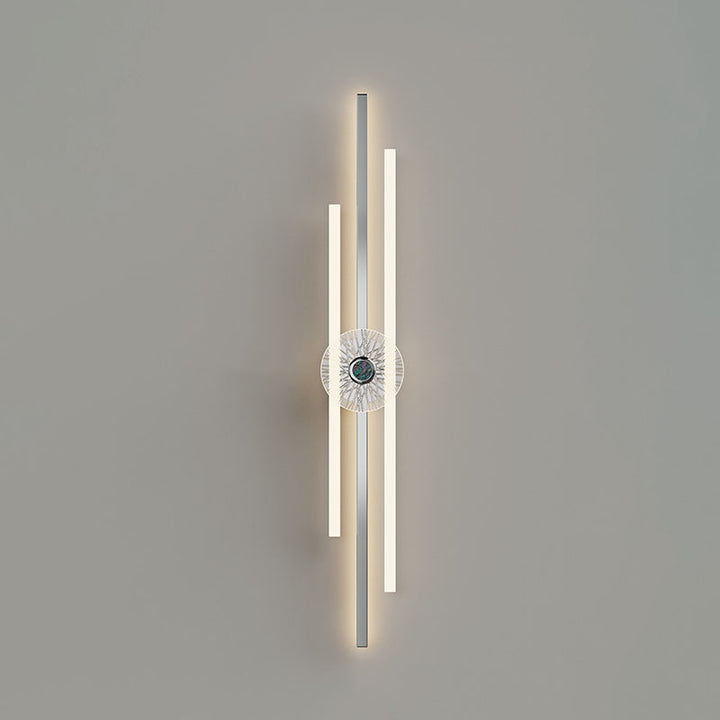 Lámpara de Apliques de Pared LED de Tira Larga de Aluminio de Hardware Minimalista Moderno para Sala de Estar 