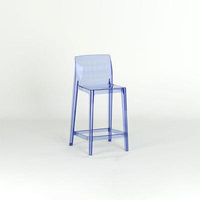 Taburete de barra cuadrado contemporáneo escandinavo con respaldo y reposapiés para cocina 