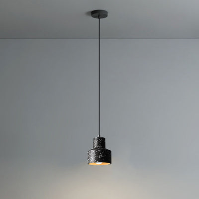 Contemporary Scandinavian Cement Cone Design 1-Light Pendant Light For Living Room